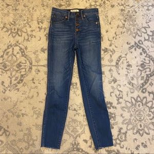 MADEWELL 10" High-Rise Skinny Crop Jeans 24